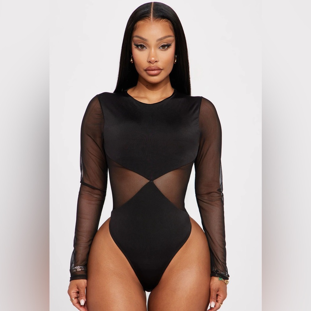 Fashion Nova- Making moves mesh bodysuit